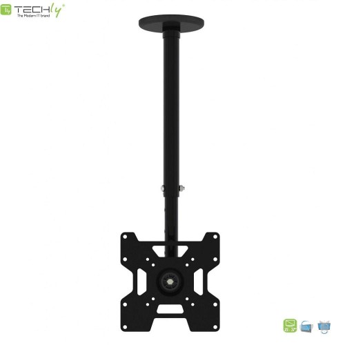 Uchwyt sufitowy LCD/LED Techly 23"-37" 45kg regulowany, czarny - 968303