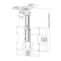 Uchwyt sufitowy Techly 17"-37", 20kg składany - 1366207
