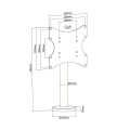 Uchwyt biurkowy Techly 23"-43", 50kg Przykręcany - 1366168