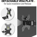 Uchwyt biurkowy Techly 13"-32", 8kg obrotowy - 1525244
