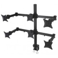 Uchwyt biurkowy Techly 13"-20", 6x10kg na 6 monitorów regulowany - 968341