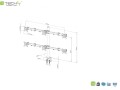 Uchwyt biurkowy Techly 13"-20", 6x10kg na 6 monitorów regulowany - 1366316