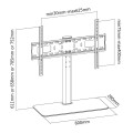 Uchwyt biurkowy Techly 32"-55", 40kg regulowany - 1366170