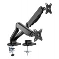 Uchwyt biurkowy 2xLCD/LED Techly 17"-32" 2x(2-9kg) Amortyzator gazowy - 968317