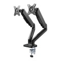 Uchwyt biurkowy 2xLCD/LED Techly 17"-32" 2x(2-9kg) Amortyzator gazowy - 1366159
