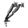 Uchwyt biurkowy 2xLCD/LED Techly 17"-32" 2x(2-9kg) Amortyzator gazowy - 1366161