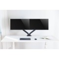 Uchwyt biurkowy 2xLCD/LED Techly 17"-32" 2x(2-9kg) Amortyzator gazowy - 1366162