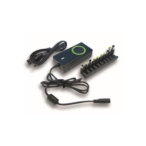 Zasilacz sieciowy uniwersalny Techly 15-19,5V 90W 12 końcówek, czarny - 1332805