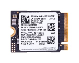Dysk Samsung PM991a SSD256 NVMe M.2 2230 PCIe x4