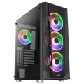 Aerocool Prism ARGB Midi-Tower, szkło hartowane - czarne - 1862891