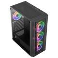 Aerocool Prism ARGB Midi-Tower, szkło hartowane - czarne - 1862892