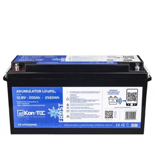 Akumulator LiFePO4 12V (12,8V) 200Ah Kon-TEC Maty grzewcze - 1865385