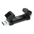 Dysk zewnętrzny SSD Silicon Power DS72 250GB USB-A USB-C 1050/850 MB/s Czarny - 1860328