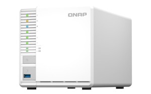 Qnap TS-364-8G, Tower, 3.5" SATA, Intel Celeron N5105/N5095 4C/4T, 8 GB onboard not expandable, 1 x 2.5GbE, External adapter (PSU)