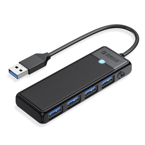 HUB USB-A Orico PAPW4A-U3-015-BK-EP USB-A 4x USB-A 3.0 5Gbps czarny - 1863509