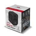 Adapter podróżny Maclean MCE238N zasilacz USB, 2xUSB 2,4A + USB-C PD 20W, Bezpiecznik 8A, Quick and Fast Charge, 200 krajów świata - 1762638