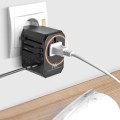 Adapter podróżny Maclean MCE238N zasilacz USB, 2xUSB 2,4A + USB-C PD 20W, Bezpiecznik 8A, Quick and Fast Charge, 200 krajów świata - 1762640
