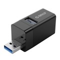 Hub USB Orico MINI-U32-BK-BP mini bez kabla 3 porty USB-A 3.1 i 2.0 - 1863512