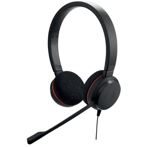 Słuchawki przewodowe z mikrofonem Jabra Evolve 20 MS Stereo, USB-A czarne - 1863703