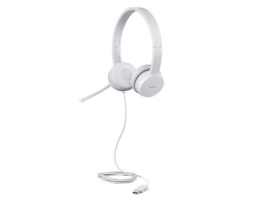 Słuchawki z mikrofonem Lenovo 110 (jasnoszare) - 1863710