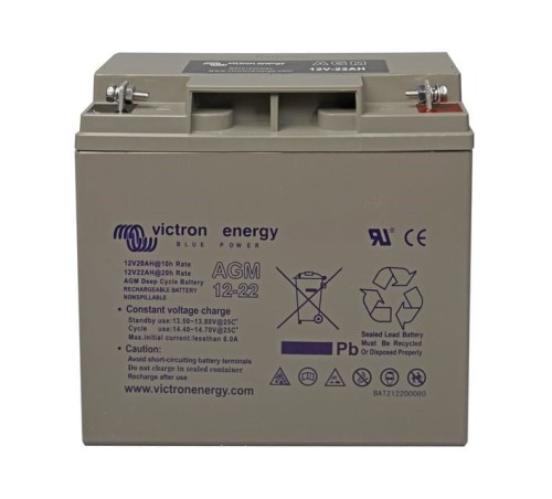 Victron Energy 12V/22Ah AGM Deep Cycle Batt. - 1865395