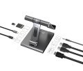 Podstawka ergonomiczna do iPad Pro ze stacją dokującą j5create Multi-Angle Stand with Docking Station for iPad Pro USB-C 1x4K HDMI/2xUSB 3.1/1xUSB-C/ Card Reader/ 3.5mm combo audio jack; kolor srebrny - 1860301