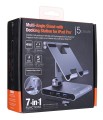 Podstawka ergonomiczna do iPad Pro ze stacją dokującą j5create Multi-Angle Stand with Docking Station for iPad Pro USB-C 1x4K HDMI/2xUSB 3.1/1xUSB-C/ Card Reader/ 3.5mm combo audio jack; kolor srebrny - 1866292