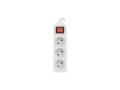 Listwa przedłużacz Lanberg 1,5m biała 3x 230V PL, kabel wykonany z pełnej miedzi - 1866628