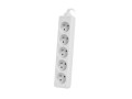 Listwa przedłużacz Lanberg 1,5m biała 5x 230V PL, kabel wykonany z pełnej miedzi - 752194