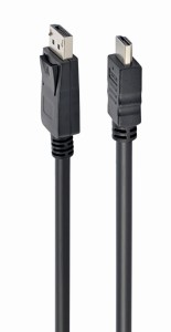 Kabel GEMBIRD CC-DP-HDMI-6 (DisplayPort M - HDMI M; 1,8m; kolor czarny)