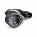 Kabel zasilający Gembird PC-SFC14M-01 IEC 320 C14 - schuko(F) do UPS 15 cm - 751011