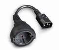 Kabel zasilający Gembird PC-SFC14M-01 IEC 320 C14 - schuko(F) do UPS 15 cm - 751013
