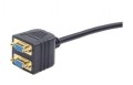 Splitter VGA-VGA x2 (15M/15F) Gembird CC-VGAX2-20CM (0,2 m) - 738658