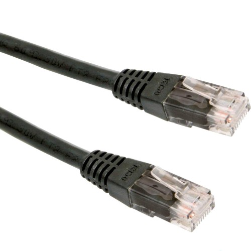 Kabel sieciowy UTP Gembird PP12-3M/BK kat. 5e, Patch cord RJ-45 (3 m) - 740129