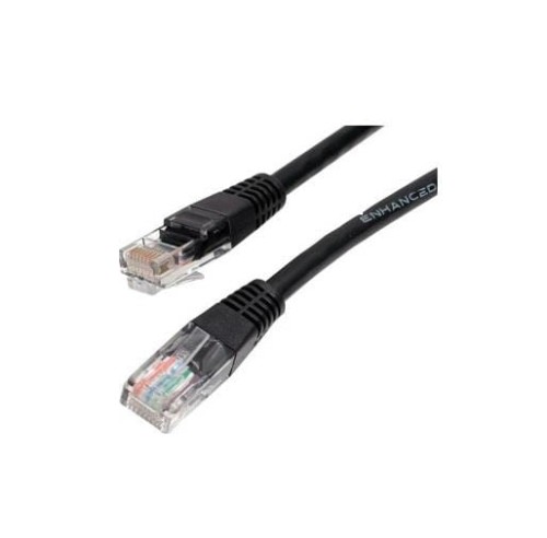 Kabel sieciowy UTP Gembird PP12-0.5M/BK kat. 5e, Patch cord RJ-45 (0,5 m) - 740384