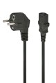Kabel zasilający komputerowy IEC 320 C13 z certyfikatem VDE Gembird PC-186-VDE (1,8 m) - 1488766