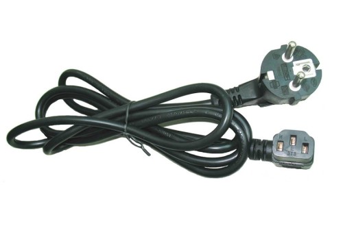 Kabel zasilający komputerowy, kątowy z certyfikatem VDE Gembird PC-186A-VDE (1,8 m) - 834095