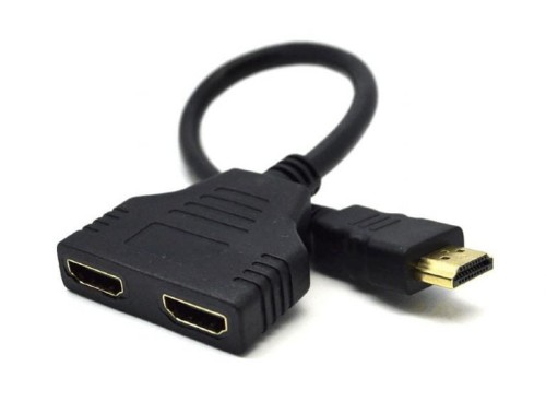 Adapter HDMI AM / HDMI AFx2 dwuportowy pasywny splitter Gembird - 738276