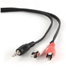 Kabel stereo minijack - 2x RCA (CHINCH) 5m Gembird