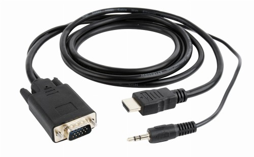 Adapter HDMI do VGA na kablu 3m z wtykiem mini Jack Gembird - 738457