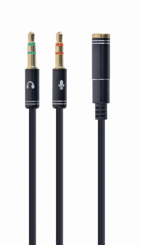 Adapter mini Jack żeński do 2x mini Jack męski 0,2m Gembird - 739216