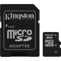 Karta pamięci microSDHC Kingston Class 4 8GB + Adapter SD - 1826135