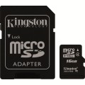 Karta pamięci microSDHC Kingston Class 4 16GB + Adapter SD - 1826139