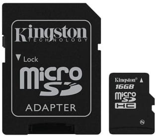Karta pamięci microSDHC Kingston Class 4 16GB + Adapter SD - 1826139