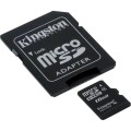 Karta pamięci microSDHC Kingston Class 4 16GB + Adapter SD - 1826136
