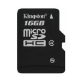 Karta pamięci microSDHC Kingston Class 4 16GB + Adapter SD - 1826137