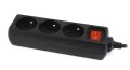 Listwa zasilająca UPS Gembird EG-PSU3F-01 (0.6m) - 752445