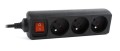 Listwa zasilająca UPS Gembird EG-PSU3F-01 (0.6m) - 752446