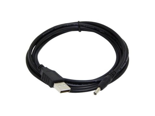 Kabel adapter Gembird CC-USB-AMP35-6 USB AM - wtyk zasilania 3,5 mm 1,8m czarny - 1378039