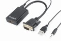 Adapter HDMI - VGA + Audio Gembird - 1037879